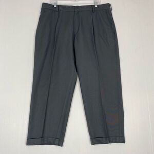 Vintage Nike Men's golf pants size 38 gray pleated cufft logo.Gray Lightgeigt